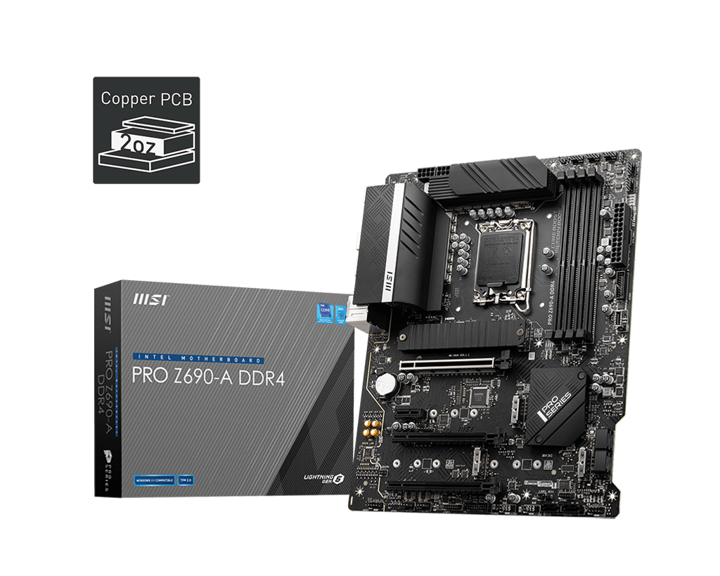 [102571] Mother MSI PRO Z690-A DDR4 s1700 (12va Gen) (6622)