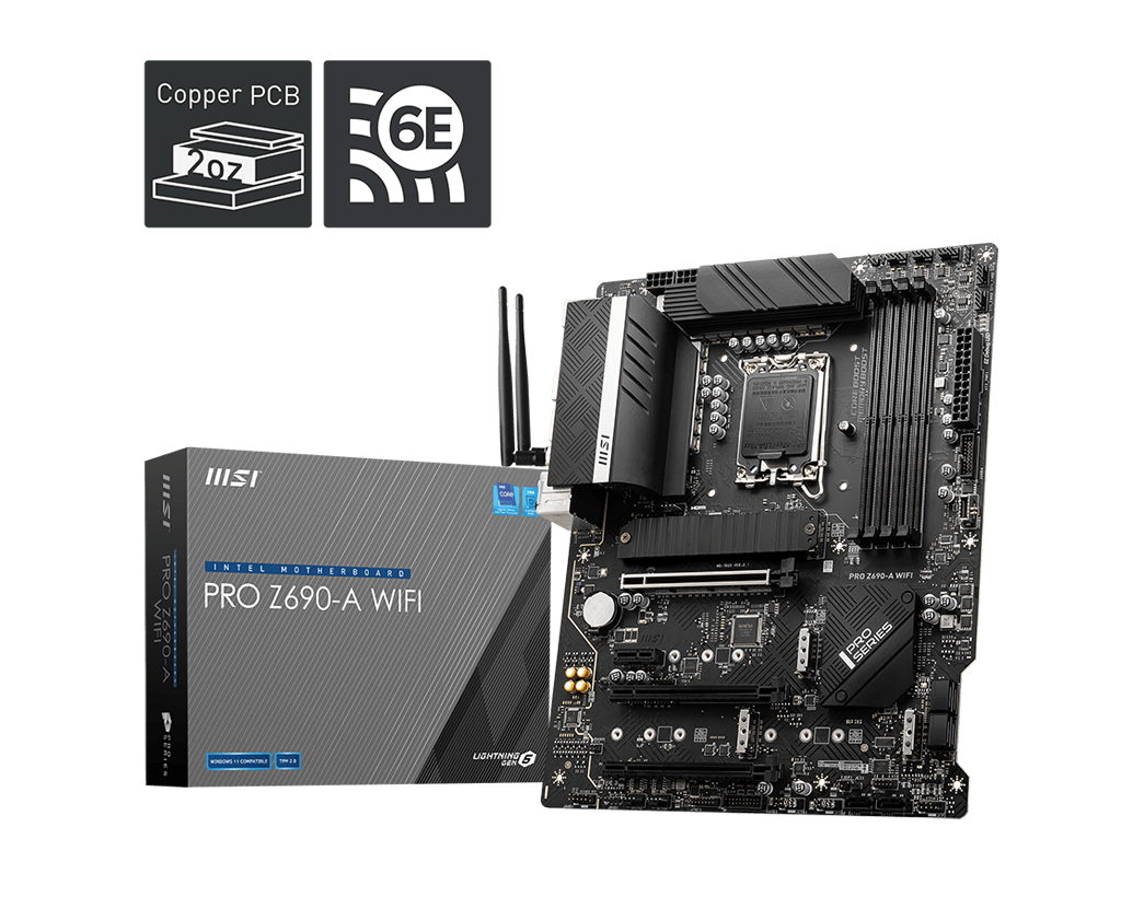 [102608] Mother MSI PRO Z690-A WIFI DDR5 s1700 (12va Gen) (6592)