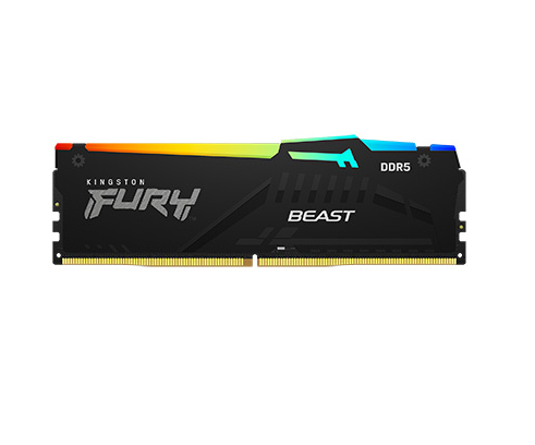 Memoria DDR5 Kingston 16Gb 6000 MHz FURY BEAST  RGB Black EXPO