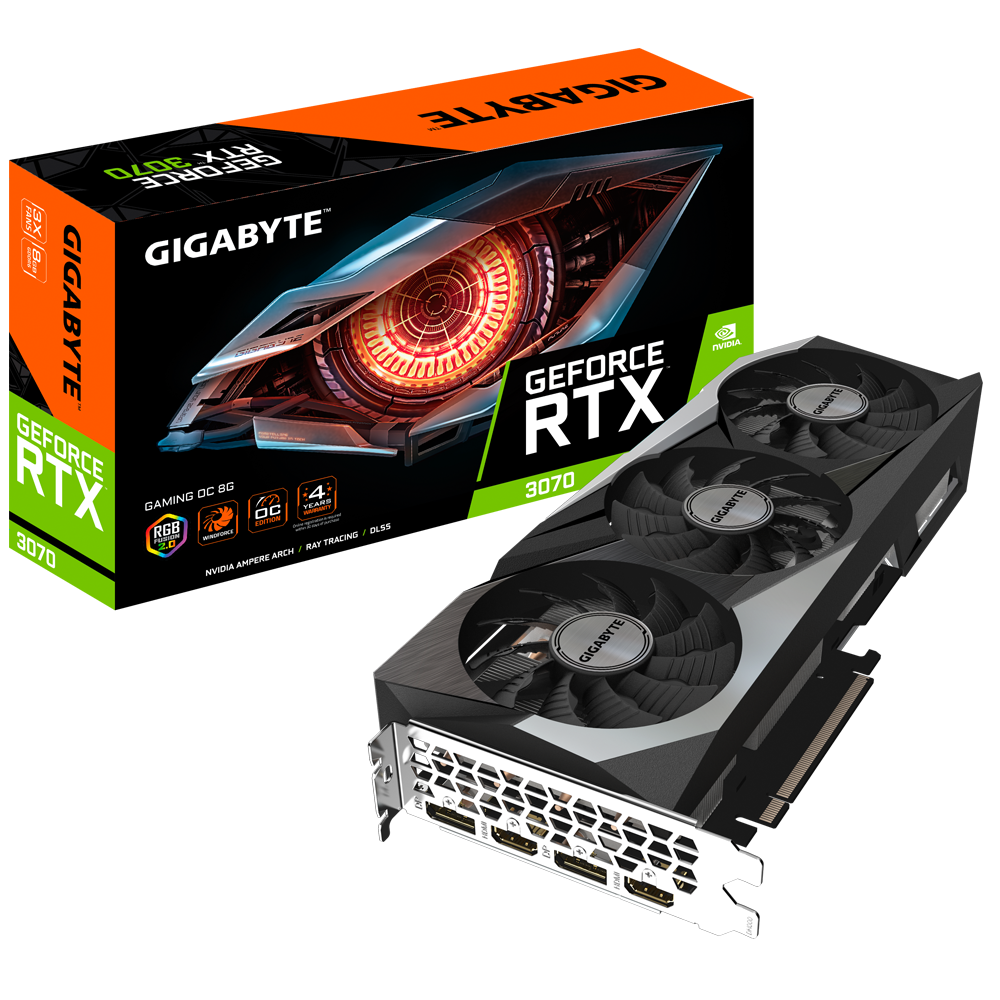 [102693] VGA Gigabyte GeForce RTX 3070 GAMING OC 8G 2.0 LHR (9404)