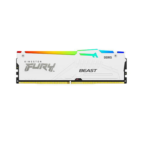 Memoria DDR5 Kingston 16 Gb 5600 MHz FURY BEAST WHITE RGB