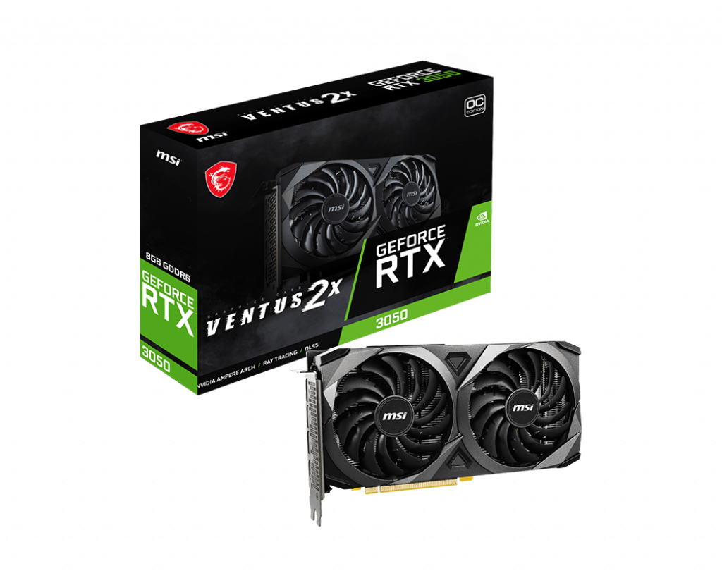 [102726] VGA MSI GeForce RTX 3050 VENTUS 2 X 8G OC (9953)
