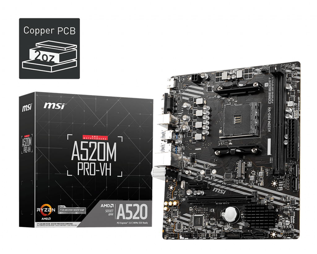 [102749] Mother MSI A520M PRO-VH sAM4 DDR4 (0628)