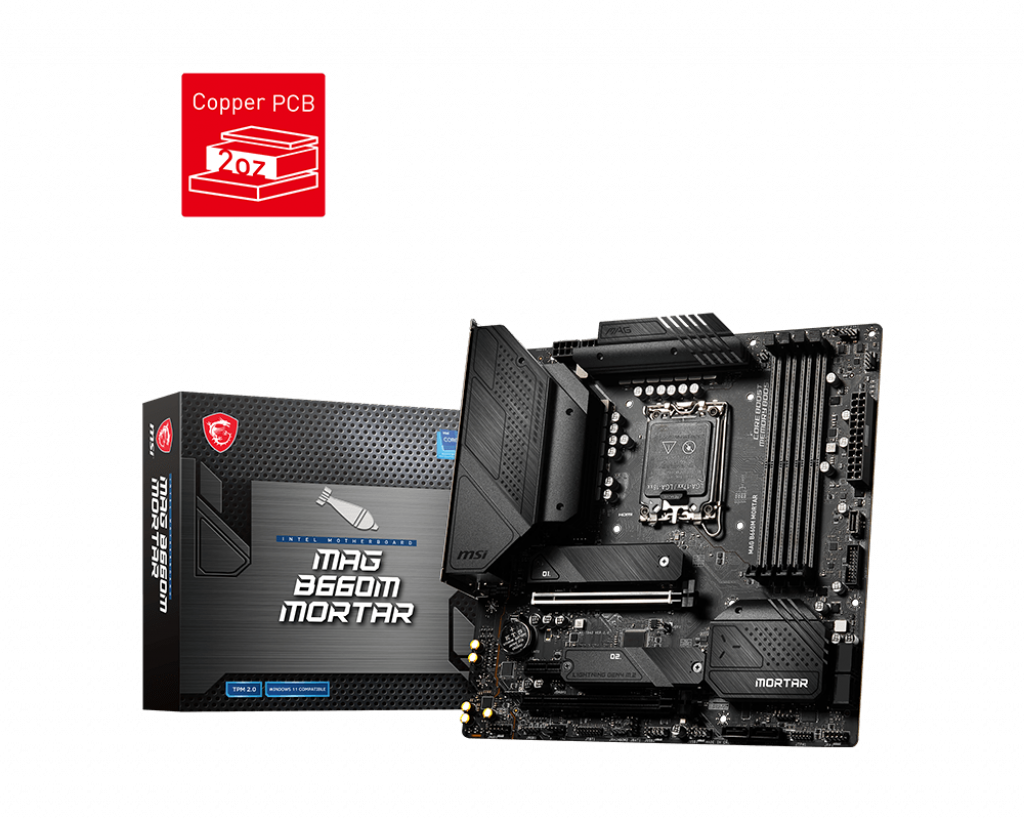 [102762] Mother MSI MAG B660M MORTAR DDR5 1700 (12va/13va Gen) (2437)