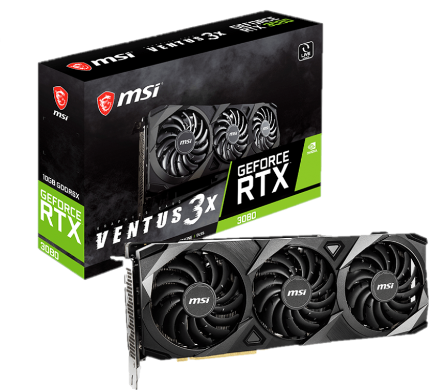 [102786] VGA MSI GeForce RTX 3080 VENTUS 3X PLUS 10G OC LHR (4452)