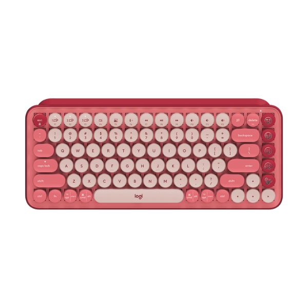 [102814] Teclado Logitech Pop Keys Mecanico Coral Rose 920-010715