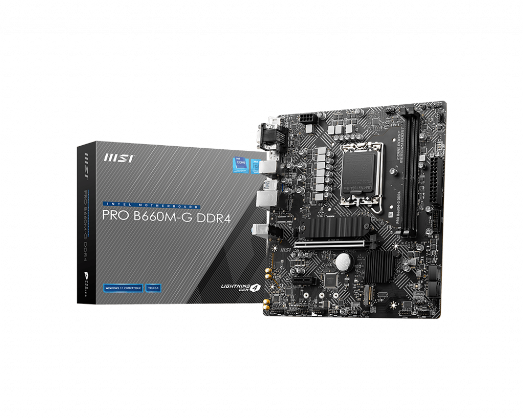 [102817] Mother MSI PRO B660M-G DDR4 1700 (12va/13va Gen) (2475)