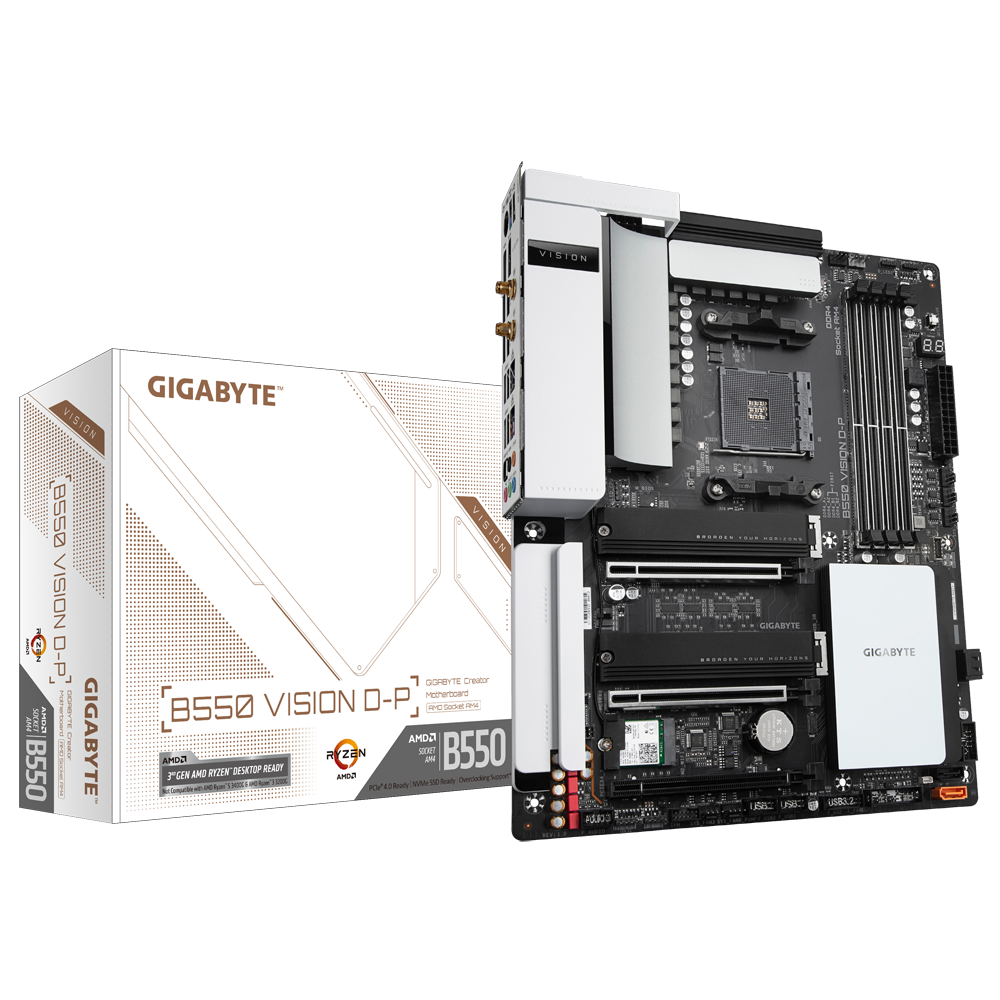 [102868] Mother GIGABYTE B550 VISION D-P 1.0 DDR4 sAM4 (1662)