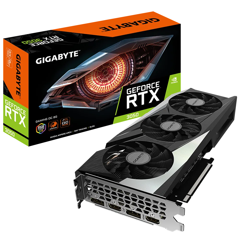 [102895] VGA Gigabyte GeForce RTX 3050 Gaming OC 8G (0691)