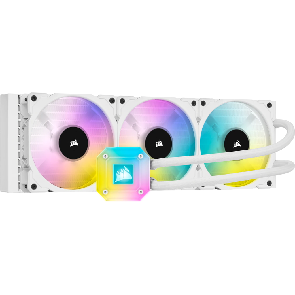 [102914] Water Cooling Corsair iCUE H150i ELITE Capellix 3x CPU Cooler 360mm White (0616)