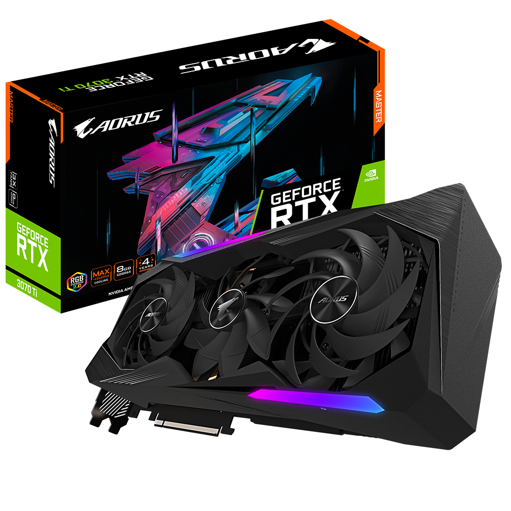 [102959] VGA Gigabyte GeForce RTX 3070 Ti AORUS MASTER 8G (9336)