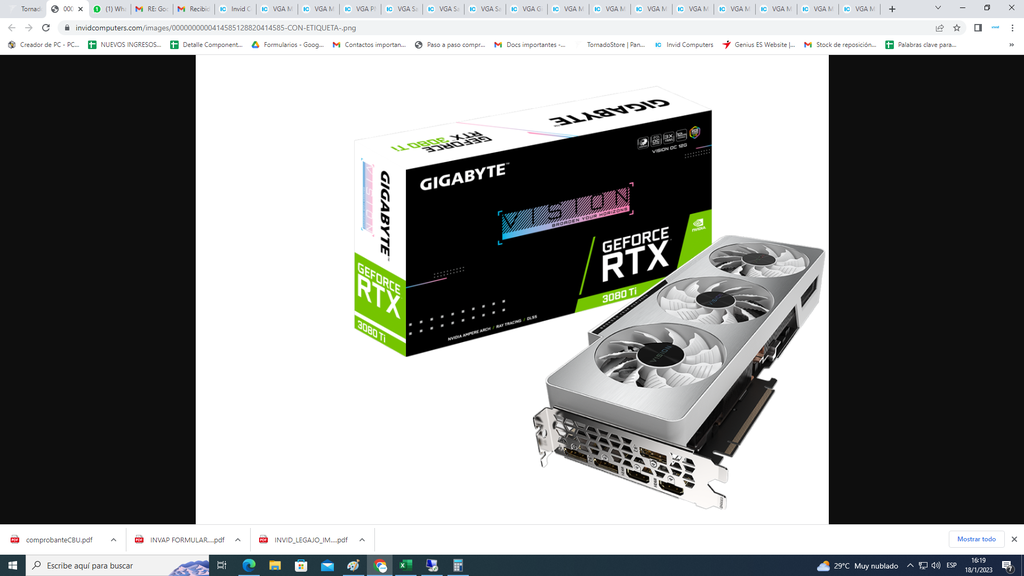 [102960] VGA Gigabyte GeForce RTX 3080 Ti VISION OC 12G (8810)