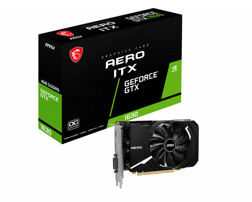 VGA MSI GeForce GTX 1630 AERO ITX 4G OC (3537)