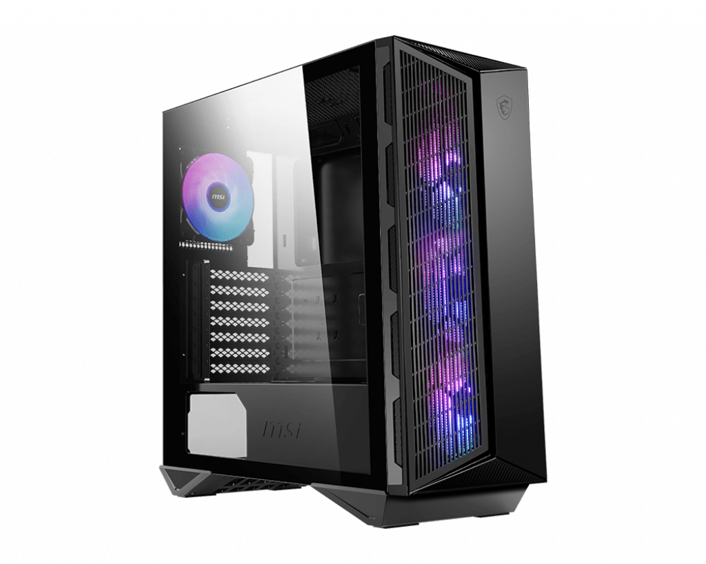 Gabinete MSI MPG GUNGNIR 111R TG ATX Fan Front ARGB x3 / Back ARGB x1 Black (3284)