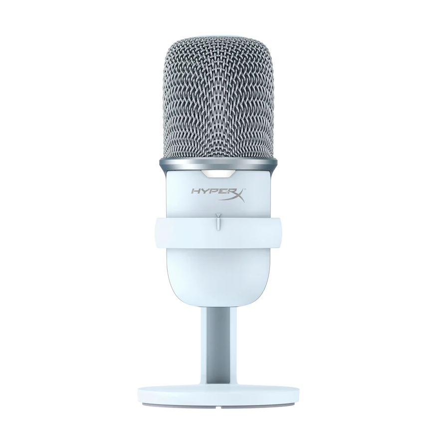 Microfono HyperX SoloCast p/Steaming PC PS4 White