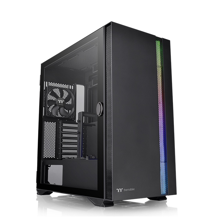 Gabinete TT H700 Mid-Tower TG Fan x2 VGA Bracket Black (9563)