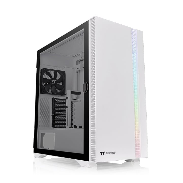 Gabinete TT H700 Mid-Tower TG Fan x2 VGA Bracket Snow White (9570)
