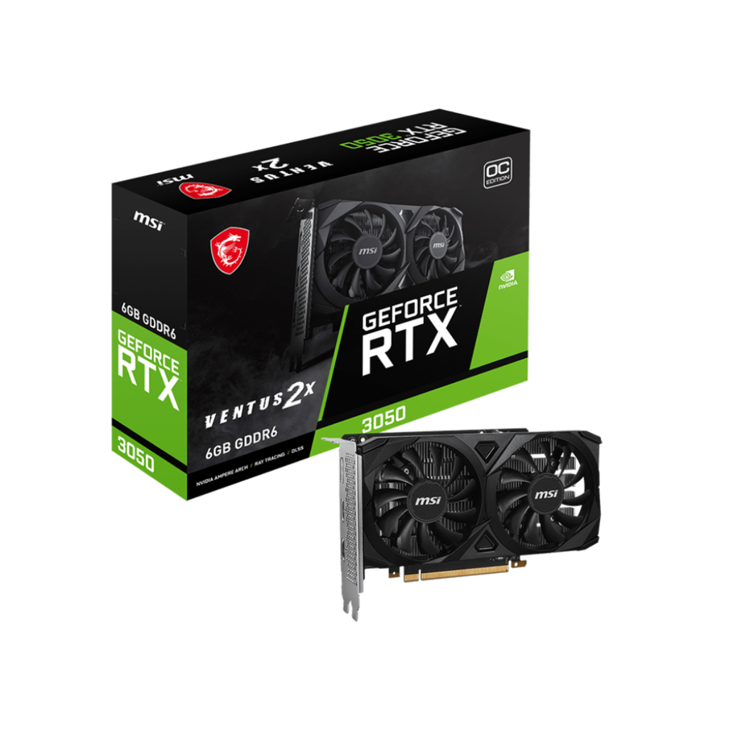 [100812] Placa de Video MSI GeForce RTX 3050 VENTUS 2X 6G OC