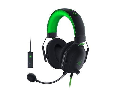 Auricular Razer BlackShark V2 USB Sound Card Black