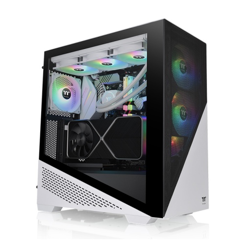 Gabinete TT Divider 370 Mid-Tower TG Fan x3 ARGB PWM Snow White (7873)