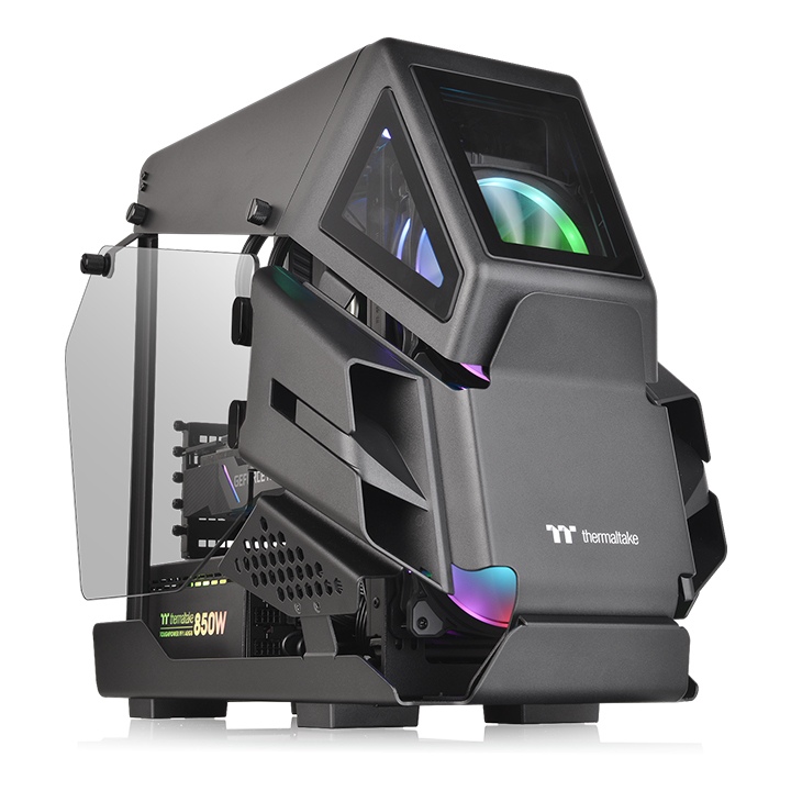 Gabinete TT AH T200 Mid-Tower TG x 2 Black (5732)