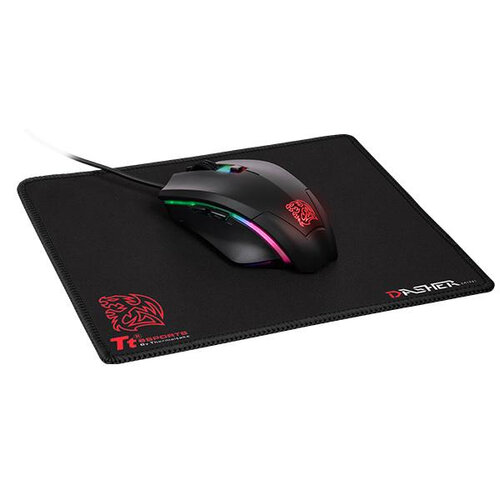 Mouse TT Talon Elit RGB 5000dpi Mouse Pad Dasher Mini Black