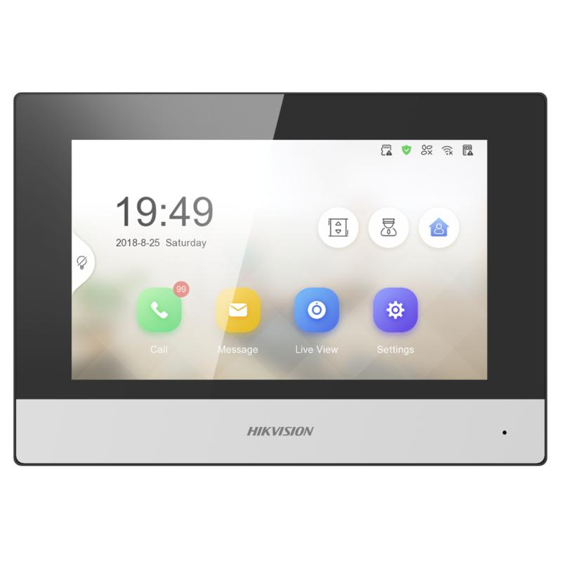 Pantalla IP Hikvision WIFI 7" para Video Intercom