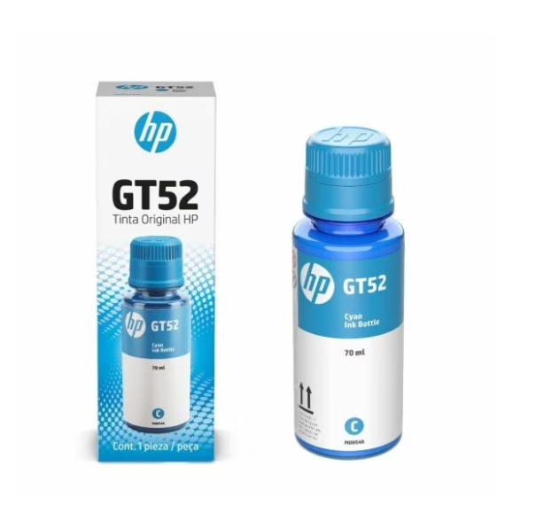 [100825] Botella de Tinta HP GT52 70ml Cyan M0H54AL