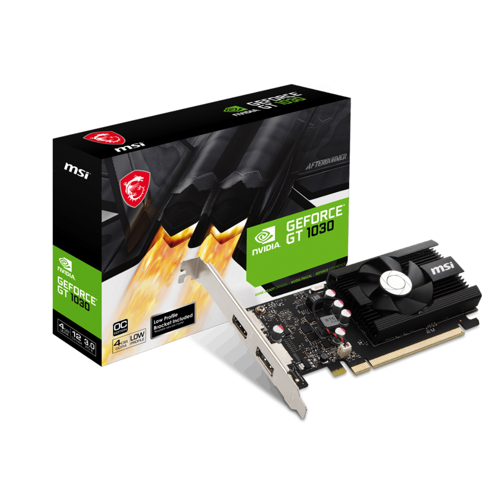 [100342] Placa de Video MSI GeForce GT 1030 4G LP DDR4 OC