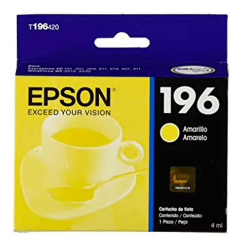 [100657] Cartucho Epson T196420 AMARILLO HC XP201/401
