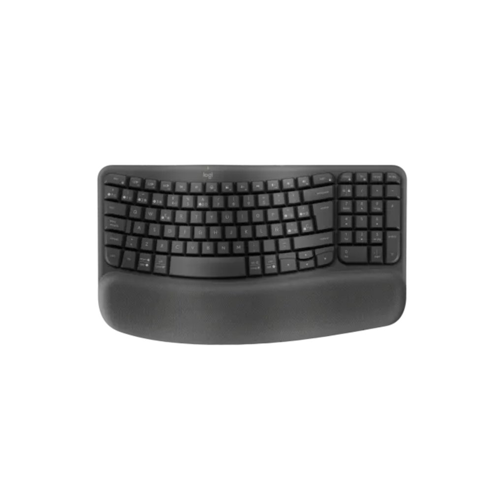[103433] Teclado Logitech Wireless Wave Keys Ergo Black Esp 920-012278