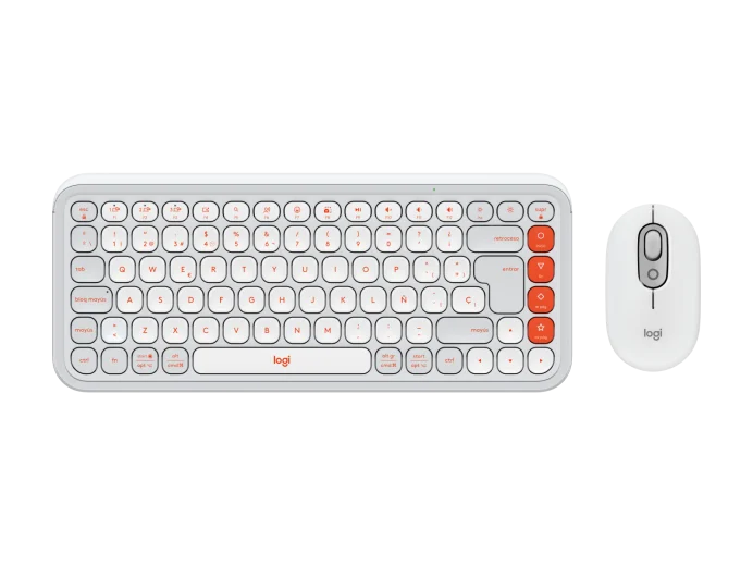 Teclado y Mouse Logitech Pop Icon White 920-013055