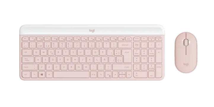 Teclado y Mouse Logitech Wir MK470 Slim Rose 920-011312