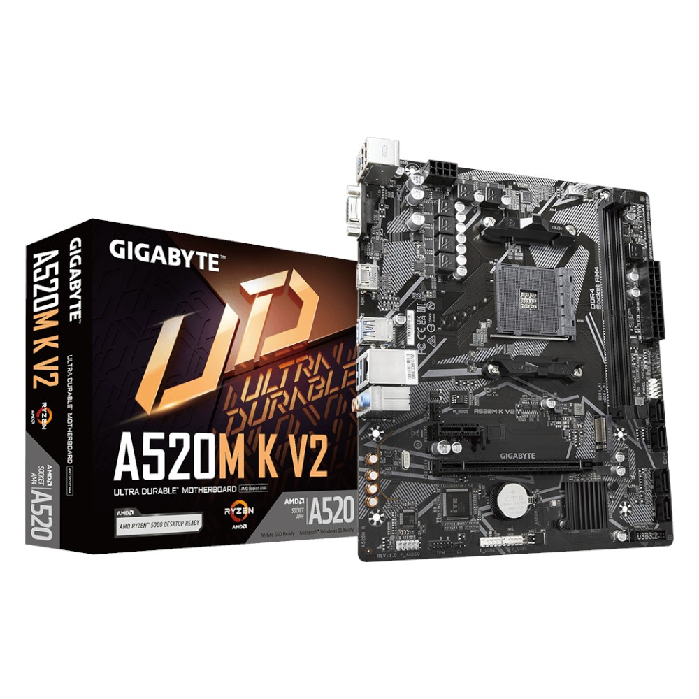 Mother GIGABYTE A520M K V2 DDR4 AM4