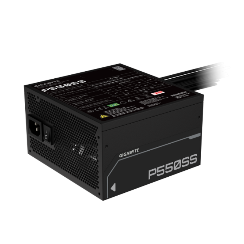 [103547] Fuente Gigabyte 550W 80 Plus Silver Black