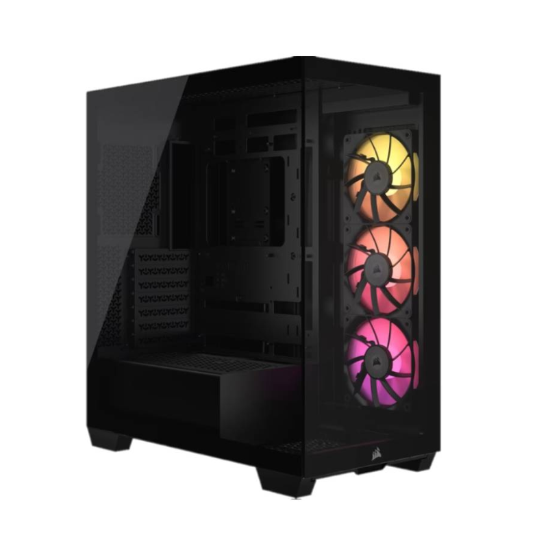 Gabinete Corsair iCUE 3500X RGB Mid-Tower TG Fan iCUE x3 Black