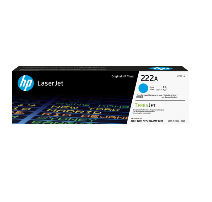 [103600] Toner HP 222A Cyan LaserJet Toner Cartridge