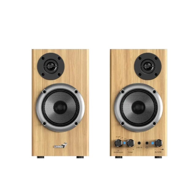 Parlantes Genius SP-HF520 Bluetooth Pine Wood