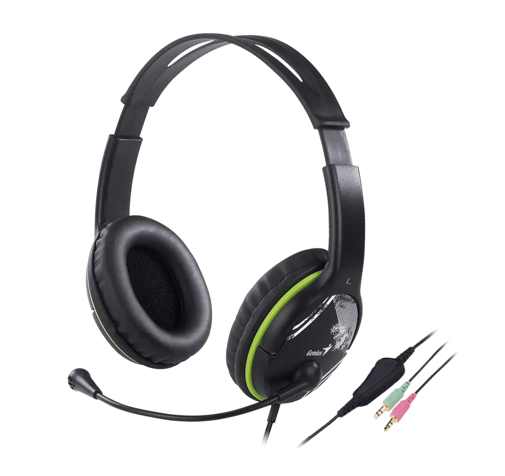 Auricular Genius HS400A Mic Green Single Jack Cable