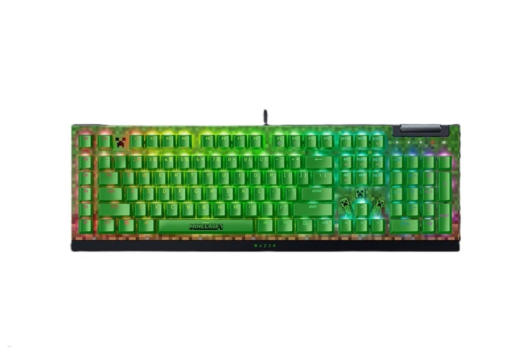 Teclado Razer BlackWidow V4 X Mechanical RGB Minecraft Edition