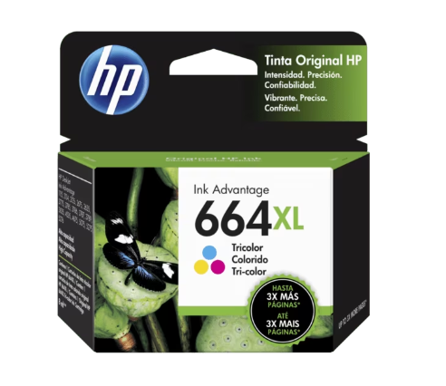 [100868] Cartucho HP 664XL Tri-color Ink Cartridge
