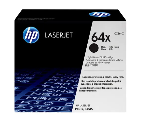 Toner HP LaserJet 64X Black Toner Cartridge CC364X
