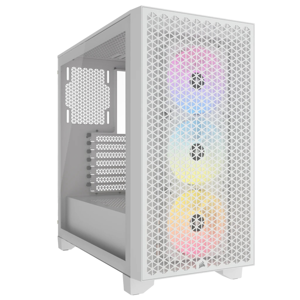 [100872] Gabinete Corsair 3000D RGB Airflow TG Mid-Tower White