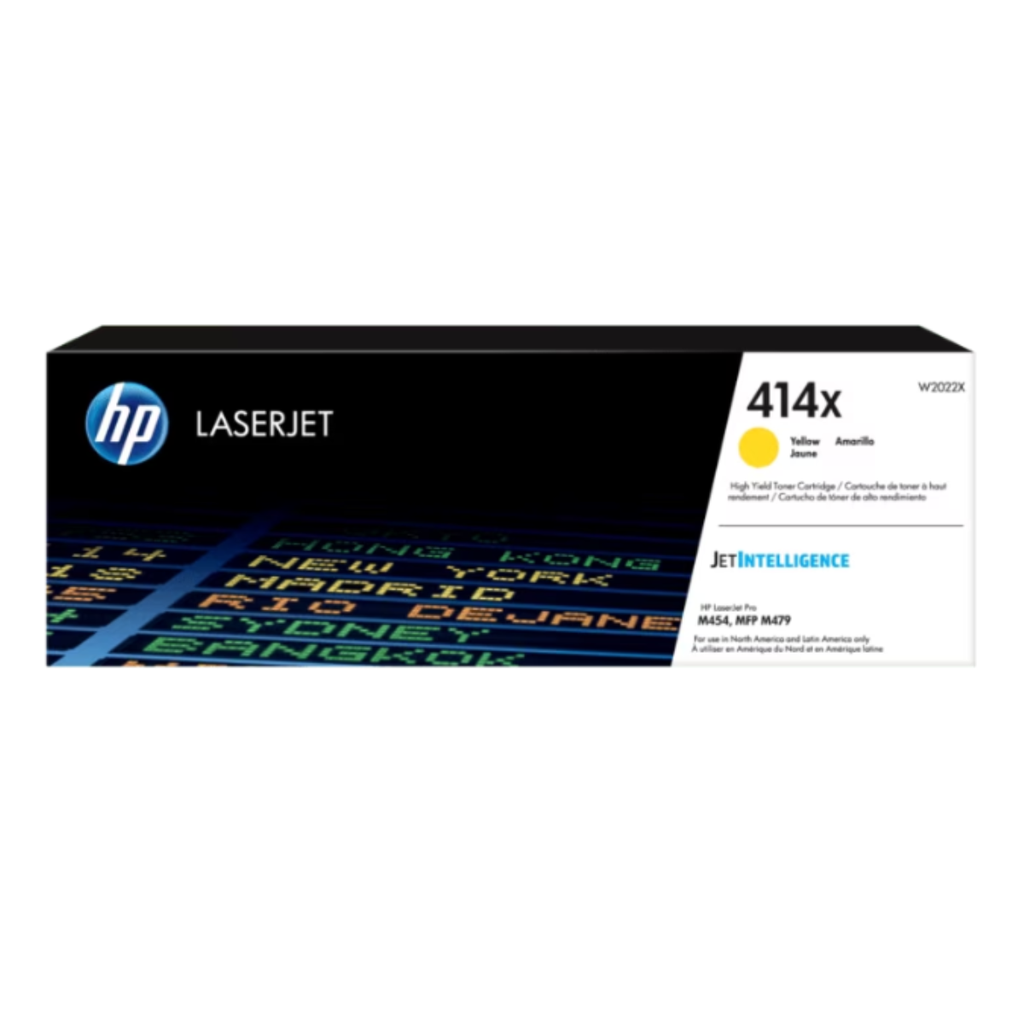 Toner HP 414X Yellow Toner Cartridge W2022X