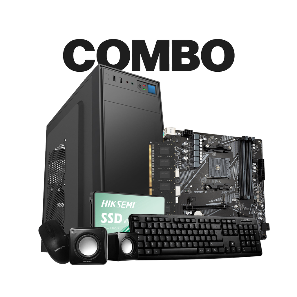 Kit Pc Kelyx 728-20 Mother Gigabyte B550 Memoria Hiksemi 8 Gb 3200 SSD Hiksemi 240 Gb
