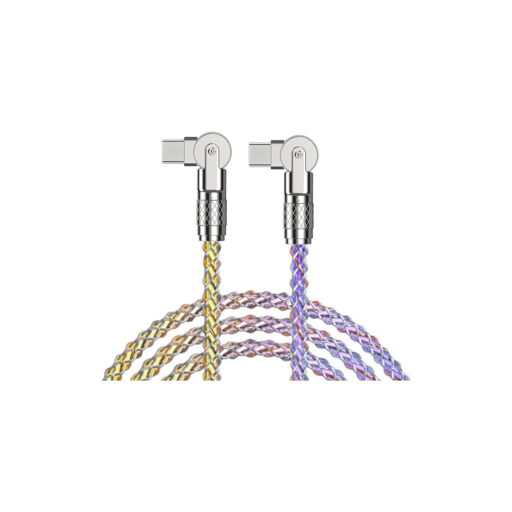 [103742] Cable Kelyx Type C a Type C con RGB 100W