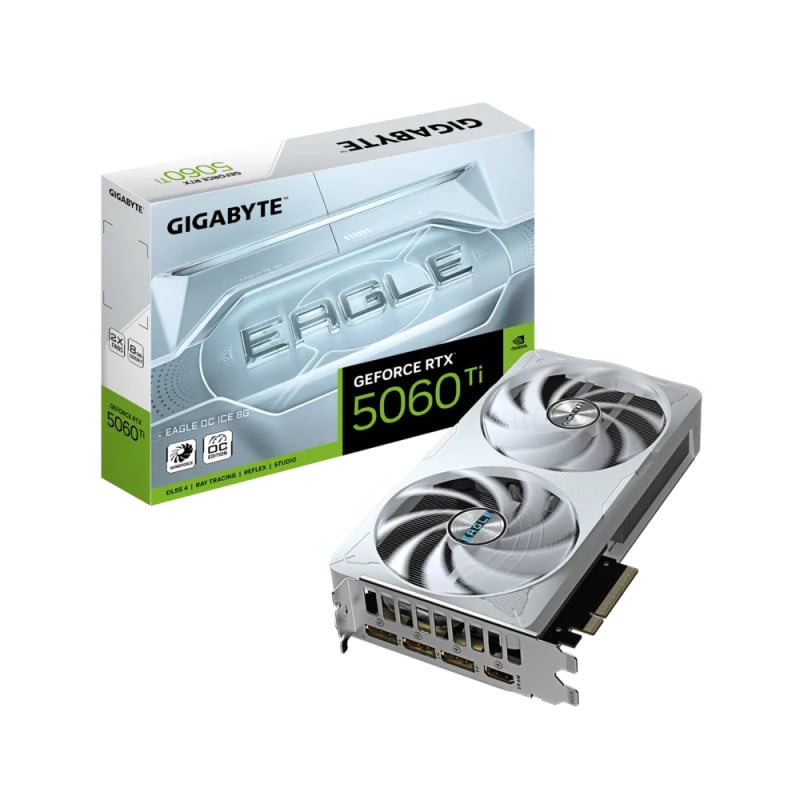[103748] Placa de Video Gigabyte GeForce RTX 5060 Ti EAGLE OC ICE 8G