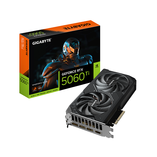 [103750] Placa de Video Gigabyte GeForce RTX 5060 Ti WINDFORCE OC 8G