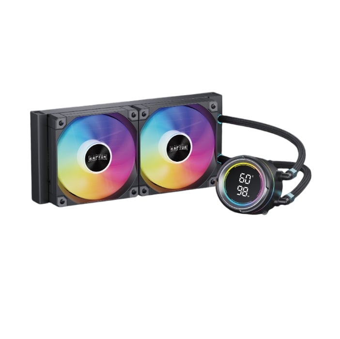 [103775] Water Cooling Raptor Aqua Pro 240 Display 2x CPU Cooler 240mm Negro