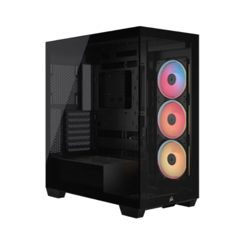 Gabinete Corsair 3500X LX-R RGB iCUE Mid-Tower TG Black